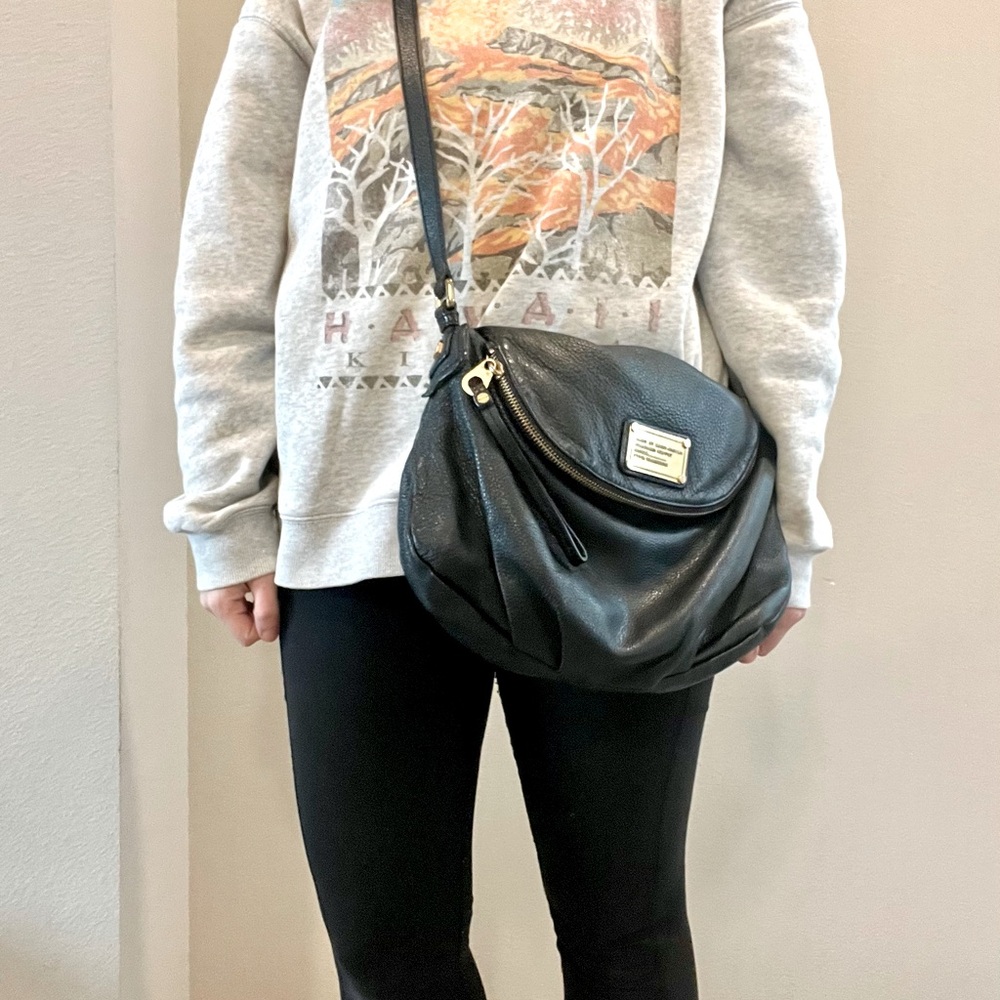 Marc By Marc Jacobs Black Leather Crossbody Purse